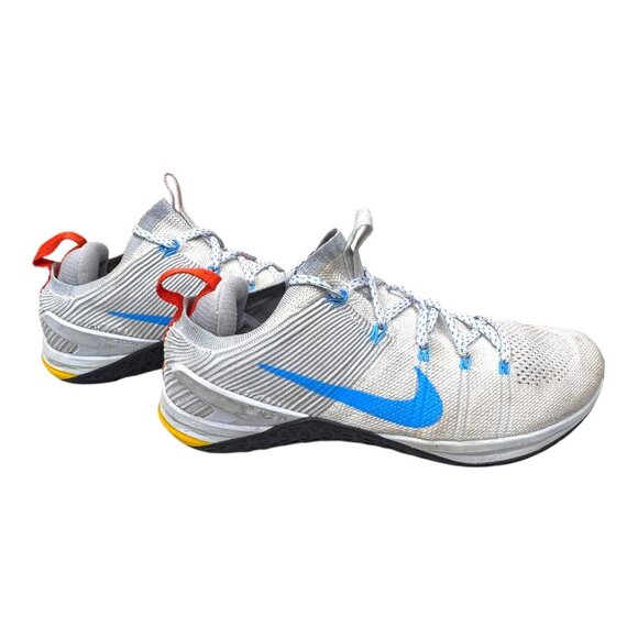 M082 Nike Metcon DSX Flyknit 2 White Blue Pure Platinum 924423-140 Size 12 READ - Picture 12 of 16